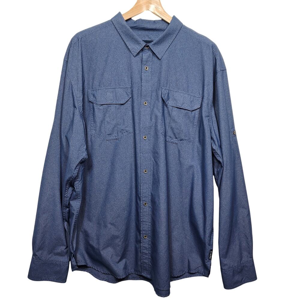 Men's PrAna Citadel Long Sleeve Button Up Shirt Size XXL